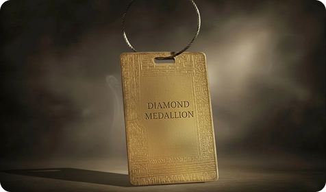 Diamond-medallion