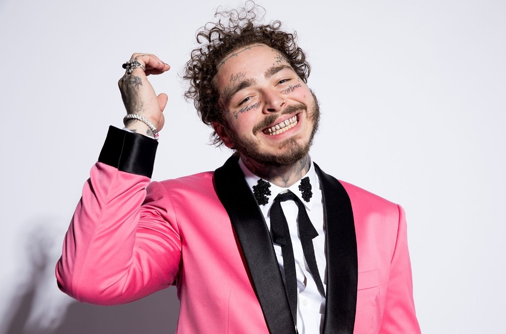 Post Malone Debuts New Haircut & Huge Skeleton Head Tattoo