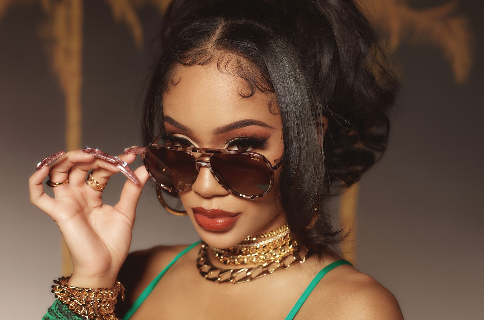 Saweetie Shares Her Fashion Girl Tips Featuring Her New Quay Sunglasses ...