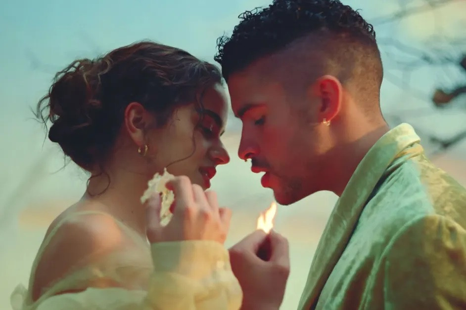 Bad Bunny & Rosalia Tell the Story of an Impossible Love in La Noche de Anoche Translated Lyrics